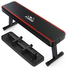Load image into Gallery viewer, FLYBIRD Flat Weight Bench Foldable 1000 LBS Weight Capacity for Strength Training Bench Press, 45.3 Inches Long Workout Benches for Home