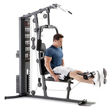 Load image into Gallery viewer, Marcy 150lb. Stack Home Gym with Pulley, Arm, and Leg Developer Multifunctional Workout Station for Weightlifting and Bodybuilding – 300 lbs Capacity MWM-4965, Black