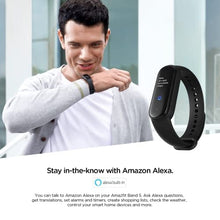 Load image into Gallery viewer, Amazfit Band 5 Activity Fitness Tracker with Alexa Built-in, 15-Day Battery Life, Blood Oxygen, Heart Rate, Sleep & Stress Monitoring, 5 ATM Water Resistant, Fitness Watch for Men Women Kids, Black