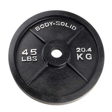 Load image into Gallery viewer, 455lb. Cast Iron Olympic Plate Set Weight Training Plate Set - The Home Fitness Corp