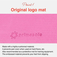 Load image into Gallery viewer, Primasole Yoga Mat with Carry Strap for Yoga Pilates Fitness and Floor Workout at Home and Gym 1/4 thick (Azalea Pink Color) PSS91NH004A