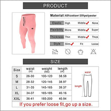 Load image into Gallery viewer, BROKIG Mens Zip Joggers Pants - Casual Gym Workout Track Pants Comfortable Slim Fit Tapered Sweatpants with Pockets (Pink)
