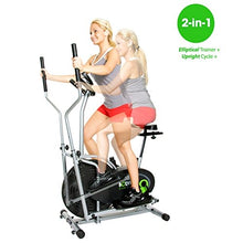 Load image into Gallery viewer, Body Rider Elliptical Machine and Stationary Bike with Seat and Easy Computer, Dual Trainer 2-in-1 Cardio Exercise Machine, Home Gym, Workout Equipment BRD2000, Black & grey, One Size