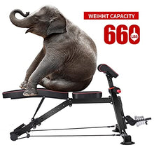 Load image into Gallery viewer, Adjustable Weight Bench - Utility Weight Benches for Full Body Workout, Foldable Flat/Incline/Decline Exercise Multi-Purpose Bench for Home Gym