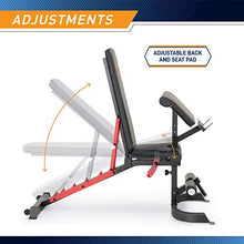 Load image into Gallery viewer, Marcy Smith Machine Cage System Home Gym Multifunction Rack, Customizable Training Station SM-4033, Red