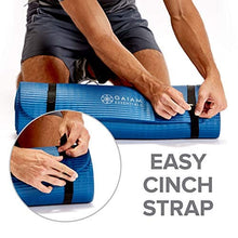 Load image into Gallery viewer, Gaiam Essentials Thick Yoga Mat Fitness & Exercise Mat With Easy-Cinch Carrier Strap, Teal, 72"L X 24"W X 2/5 Inch Thick