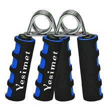 Load image into Gallery viewer, Esmartlife Hand Grip Strengthener Set, Finger Gripper, Hand Grippers - Soft Foam Hand Exerciser for Quickly Increasing Wrist Forearm and Finger Strength, 2 Pack,Blue,13x9.5CM,Esmartlife-01