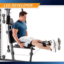 Load image into Gallery viewer, Marcy 150lb. Stack Home Gym with Pulley, Arm, and Leg Developer Multifunctional Workout Station for Weightlifting and Bodybuilding – 300 lbs Capacity MWM-4965, Black