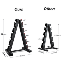 Load image into Gallery viewer, A-Frame Dumbbell Rack Stand Gym Weight Training - The Home Fitness Corp
