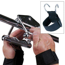 Load image into Gallery viewer, Body-Solid Tools Hooked Pro Power Lifting Grips Pair Weight Training - The Home Fitness Corp