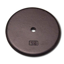 Load image into Gallery viewer, Cast Iron Standard Plates 1.25lb., 2.5lb., 5lb., 7.5lb., 10lb., 12.5lb., 20lb., 25lb. and 50lb. - The Home Fitness Corp