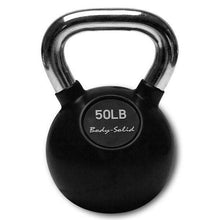 Load image into Gallery viewer, Premium Kettlebells with Chrome Handles 5-80 Pounds Weights Kettle Bell Training - The Home Fitness Corp
