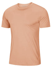 Load image into Gallery viewer, MAGCOMSEN Men's UPF 50+ Short Sleeve T-Shirt – Dry Fit UV Protection Summer Active Tee | Apricot

