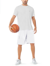 Load image into Gallery viewer, NORTHYARD Men's 10" Athletic Shorts – Quick-Dry Mesh Gym &amp; Basketball Training Shorts in White
