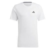 Load image into Gallery viewer, Adidas Men's Essentials Feel Ready Training T-Shirt – AEROREADY Moisture-Wicking Gym Tee | White/Black

