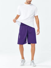 Load image into Gallery viewer, NORTHYARD Men's 10" Athletic Shorts – Quick-Dry Mesh Gym &amp; Basketball Training Shorts in Purple
