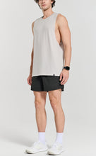Load image into Gallery viewer, Project Titan Men's Drop Arm Tank Top – Cut Off Sleeveless Gym Shirt for Weightlifting &amp; Bodybuilding in Unbleached Linen
