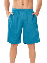 Load image into Gallery viewer, NORTHYARD Men's 10" Athletic Shorts – Quick-Dry Mesh Gym &amp; Basketball Training Shorts in Lake Blue
