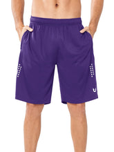 Load image into Gallery viewer, NORTHYARD Men's 10" Athletic Shorts – Quick-Dry Mesh Gym &amp; Basketball Training Shorts in Purple
