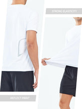 Load image into Gallery viewer, NORTHYARD Men's Workout Gym Shirts Quick Dry T-Shirts Running Athletic Short Sleeve Shirt for Men White
