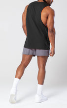 Load image into Gallery viewer, Project Titan Men's Icon Drop Arm Tank Top – Cut Off Sleeveless Gym Shirt for Weightlifting &amp; Bodybuilding in Black
