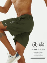 Load image into Gallery viewer, NORTHYARD Men's 7" Athletic Shorts – Quick-Dry Mesh Hiking &amp; Gym Training Shorts in Army Green
