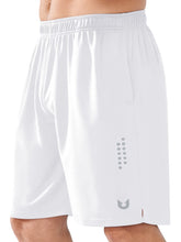Load image into Gallery viewer, NORTHYARD Men's 10" Athletic Shorts – Quick-Dry Mesh Gym &amp; Basketball Training Shorts in White
