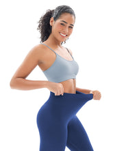 Load image into Gallery viewer, Seamless Workout Sets for Women 2 Piece Adjustable Strappy Sports Bra with High Waisted Butt Lifting Leggings Gym Sets(Our82 Blue/Navy)

