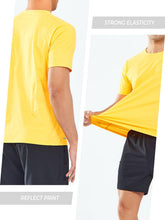 Load image into Gallery viewer, NORTHYARD Men's Workout Gym Shirts Quick Dry T-Shirts Running Athletic Short Sleeve Shirt for Men Orange
