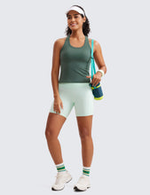 Load image into Gallery viewer, CRZ YOGA Butterluxe Racerback Workout Tank Tops for Women Sleeveless Camisole Gym Athletic Yoga Shirts Dark Forest Green
