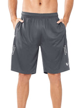 Load image into Gallery viewer, NORTHYARD Men's 10" Athletic Shorts – Quick-Dry Mesh Gym &amp; Basketball Training Shorts in Smoke Grey

