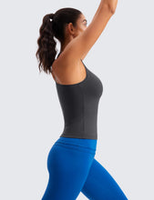 Load image into Gallery viewer, CRZ YOGA Butterluxe Racerback Workout Tank Tops for Women Sleeveless Camisole Gym Athletic Yoga Shirts Mysterious Grey
