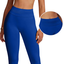 Load image into Gallery viewer, Impact Leggings for Women Seamless Workout Yoga Pants Hidden Scrunch Butt Tummy Control Gym Leggings Mid Low Waist 25" Deep Sea

