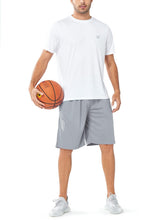 Load image into Gallery viewer, NORTHYARD Men's 10" Athletic Shorts – Quick-Dry Mesh Gym &amp; Basketball Training Shorts in Light Grey
