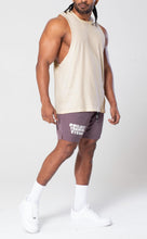 Load image into Gallery viewer, Project Titan Men's Drop Arm Tank Top – Cut Off Sleeveless Gym Shirt for Weightlifting &amp; Bodybuilding in Oat Milk
