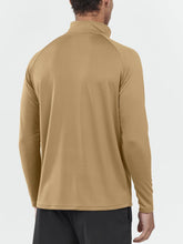 Load image into Gallery viewer, NORTHYARD Men's Quarter Zip Pullover – Long Sleeve Moisture-Wicking Running Shirt with UPF 50+ in Khaki
