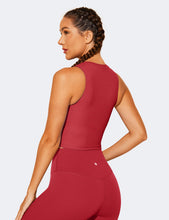 Load image into Gallery viewer, Natural Feelings Nudi Sports Bras for Women Removable Padded Yoga Tank Tops Sleeveless Fitness Workout Crop Tops Wine
