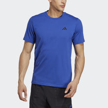 Load image into Gallery viewer, Adidas Men's Essentials Feel Ready Training T-Shirt – AEROREADY Gym Tee | Lucid Blue/Semi Lucid Blue/Black
