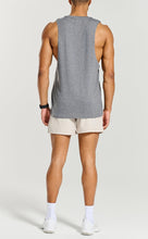 Load image into Gallery viewer, Project Titan Men's Drop Arm Tank Top – Cut Off Sleeveless Gym Shirt for Weightlifting &amp; Bodybuilding in Dark Heather Grey
