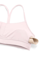 Load image into Gallery viewer, CRZ YOGA Butterluxe Womens Y Back Sports Bra - Padded Racerback Low Impact Spaghetti Thin Strap Workout Yoga Top Strawberry Pink
