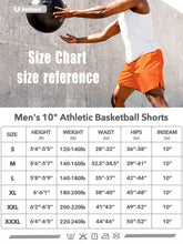 Load image into Gallery viewer, NORTHYARD Men's 10" Athletic Shorts – Quick-Dry Mesh Gym &amp; Basketball Training Shorts in Orange
