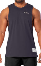 Load image into Gallery viewer, Project Titan Men's Icon Drop Arm Tank Top – Cut Off Sleeveless Gym Shirt for Weightlifting &amp; Bodybuilding in Tempered Steel Purple
