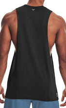 Load image into Gallery viewer, Project Titan Men's Drop Arm Tank Top – Loose Fit Cut Off Sleeveless Gym Shirt for Weightlifting &amp; Training in Black
