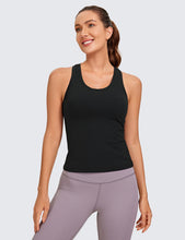 Load image into Gallery viewer, CRZ YOGA Butterluxe Racerback Workout Tank Tops for Women Sleeveless Camisole Gym Athletic Yoga Shirts Black
