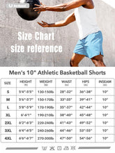 Load image into Gallery viewer, NORTHYARD Men's 10" Athletic Shorts – Quick-Dry Mesh Gym &amp; Basketball Training Shorts in Lake Blue
