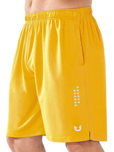 Load image into Gallery viewer, NORTHYARD Men's 10" Athletic Shorts – Quick-Dry Mesh Gym &amp; Basketball Training Shorts in Gold

