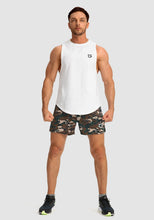 Load image into Gallery viewer, G Gradual Men's 5" Running Shorts with Zip Pockets – Quick-Dry Gym &amp; Athletic Workout Shorts in Green Camo
