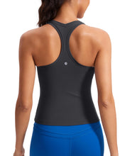 Load image into Gallery viewer, CRZ YOGA Butterluxe Racerback Workout Tank Tops for Women Sleeveless Camisole Gym Athletic Yoga Shirts Mysterious Grey
