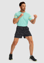 Load image into Gallery viewer, G Gradual Men's 5" Running Shorts with Zip Pockets – Quick-Dry Gym &amp; Athletic Workout Shorts in Grey Camo
