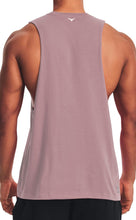 Load image into Gallery viewer, Project Titan Men's Drop Arm Tank Top – Loose Fit Cut Off Sleeveless Gym Shirt for Weightlifting &amp; Training in Pale Plum
